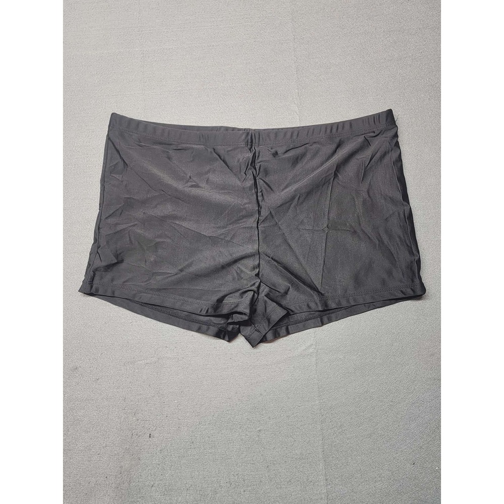 Unbranded Women Black Swim Shorts Boy Short Bottoms XXL Solid Stretch Summer